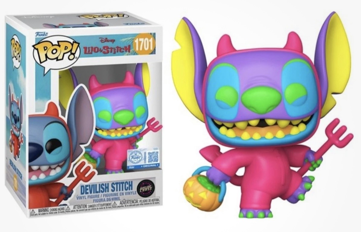 Stitch as Devil - #1701 - Disney - Funko Pop - Chase Exclusive