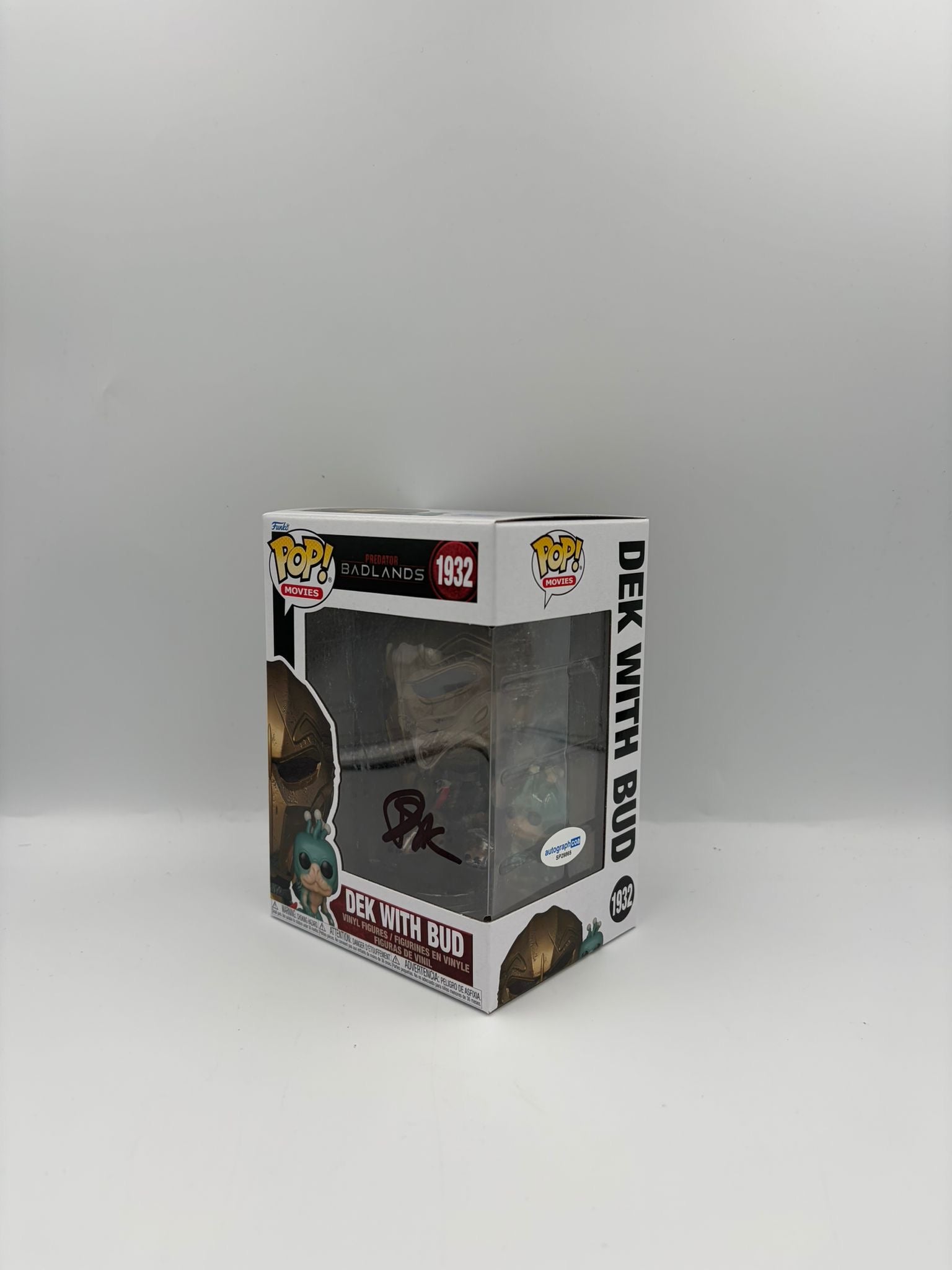Dek With Bud - #1932 - Predator Badlands - Signed By Dimitrius Schuster-Koloamatangi - Autographcoa Certified Funko Pop!