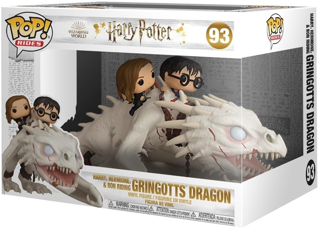 Harry, Ron, & Hermione with Gringotts Dragon - #93 - Funko Pop! -Rides - Harry Potter