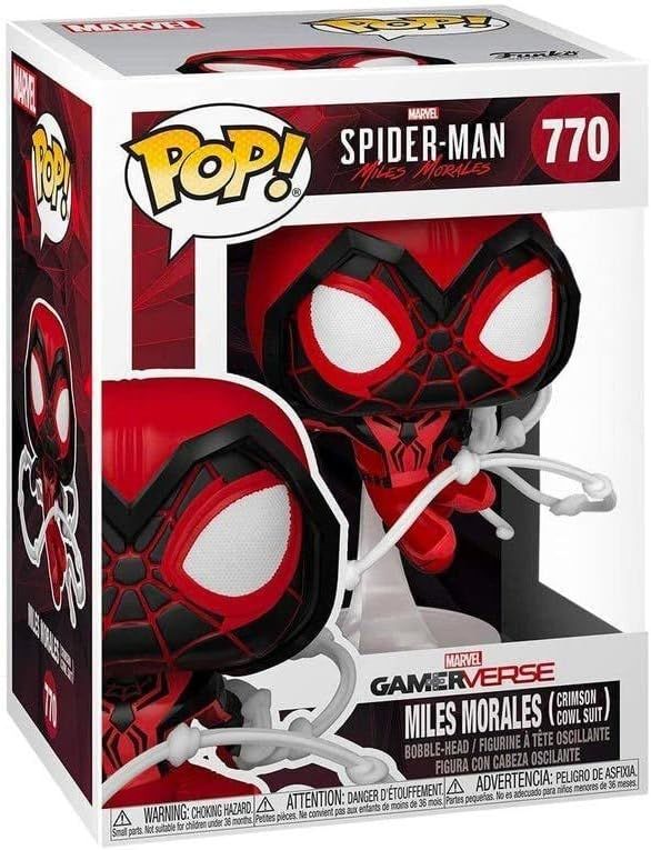 Miles Morales - #770- Funko POP! Games: Spider-Man - Crimson Cowl Suit Bobblehead