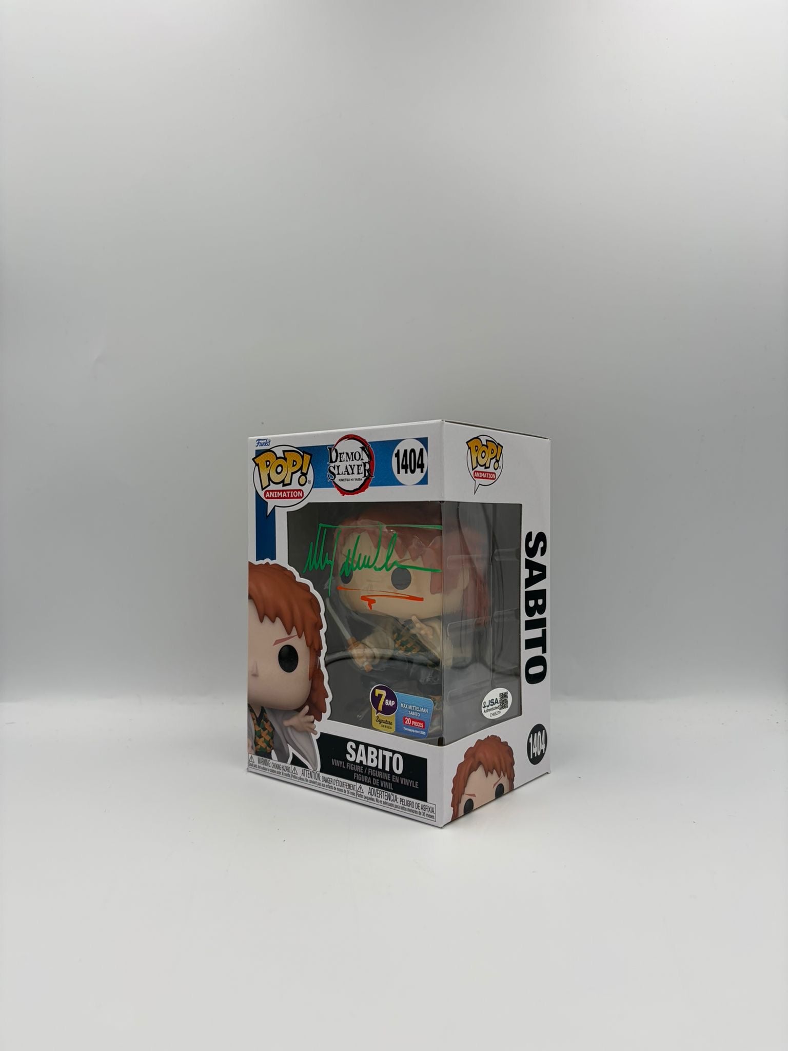 Sabito - #1404 - Animation - Signed By Max Mittelman - 7BAP Certified Funko Pop!