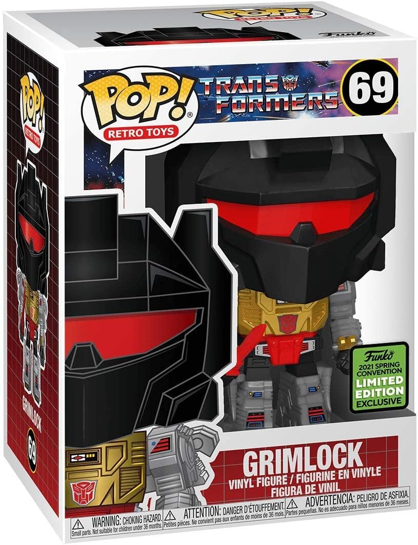 Grimlock - #69 - Funko Pop! - Retro Toys - Transformers - 2021 Comic Con Limited Edition