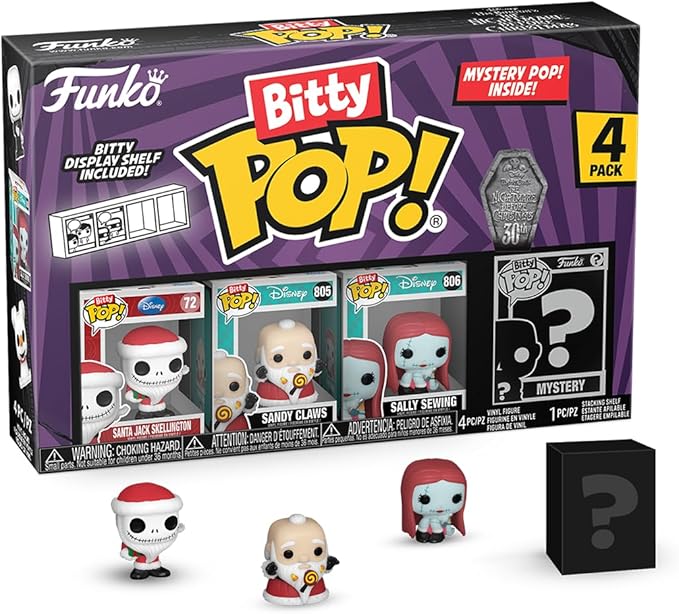 Santa Jack 4PK - Bitty Pop! - Funko Pop! - Disney - The Nightmare Before Christmas