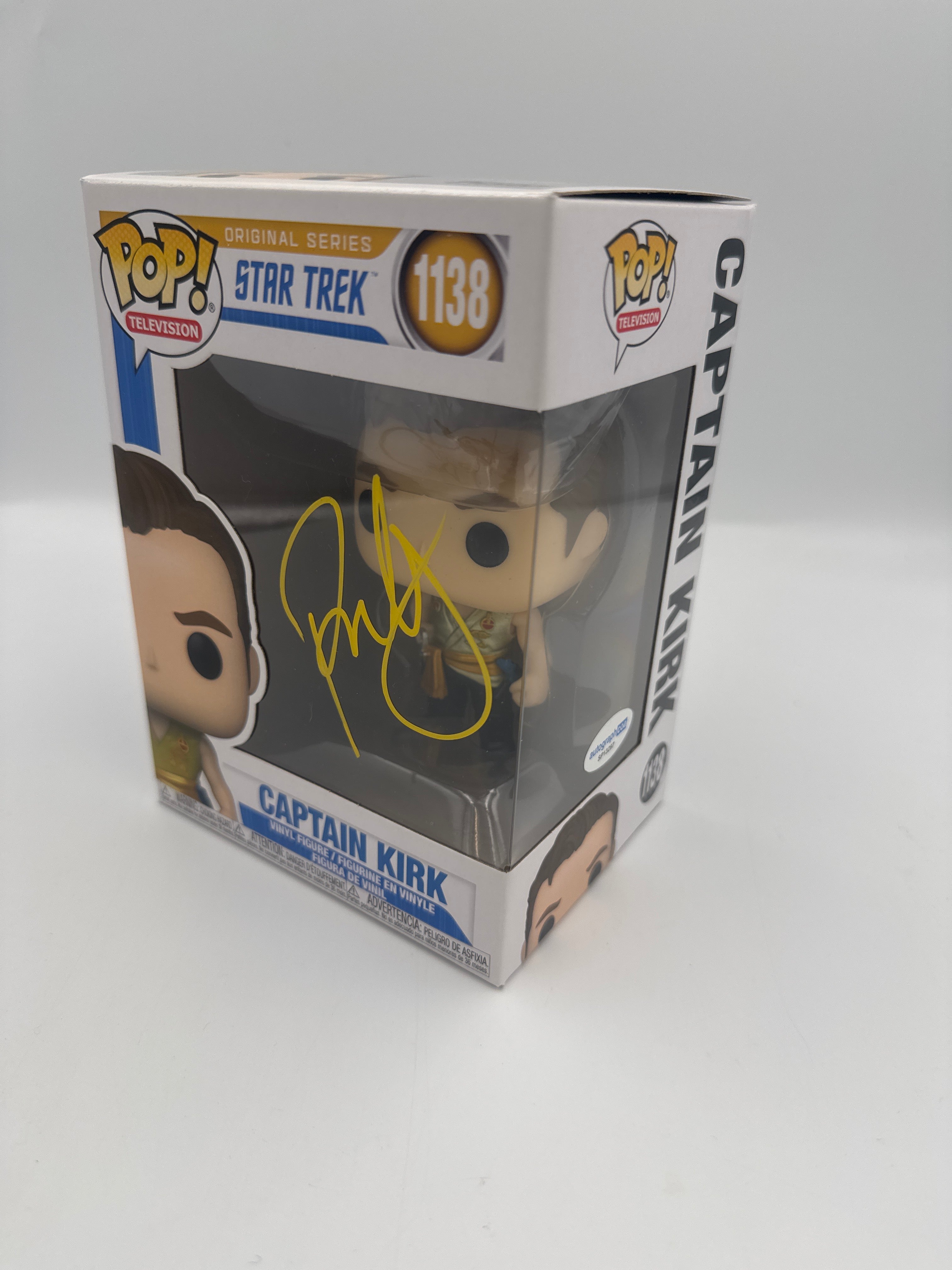 Captain Kirk - #1138 - Funko Pop! - Television - Star Trek - Signed By Paul Wesley - Certified By Autographcoa