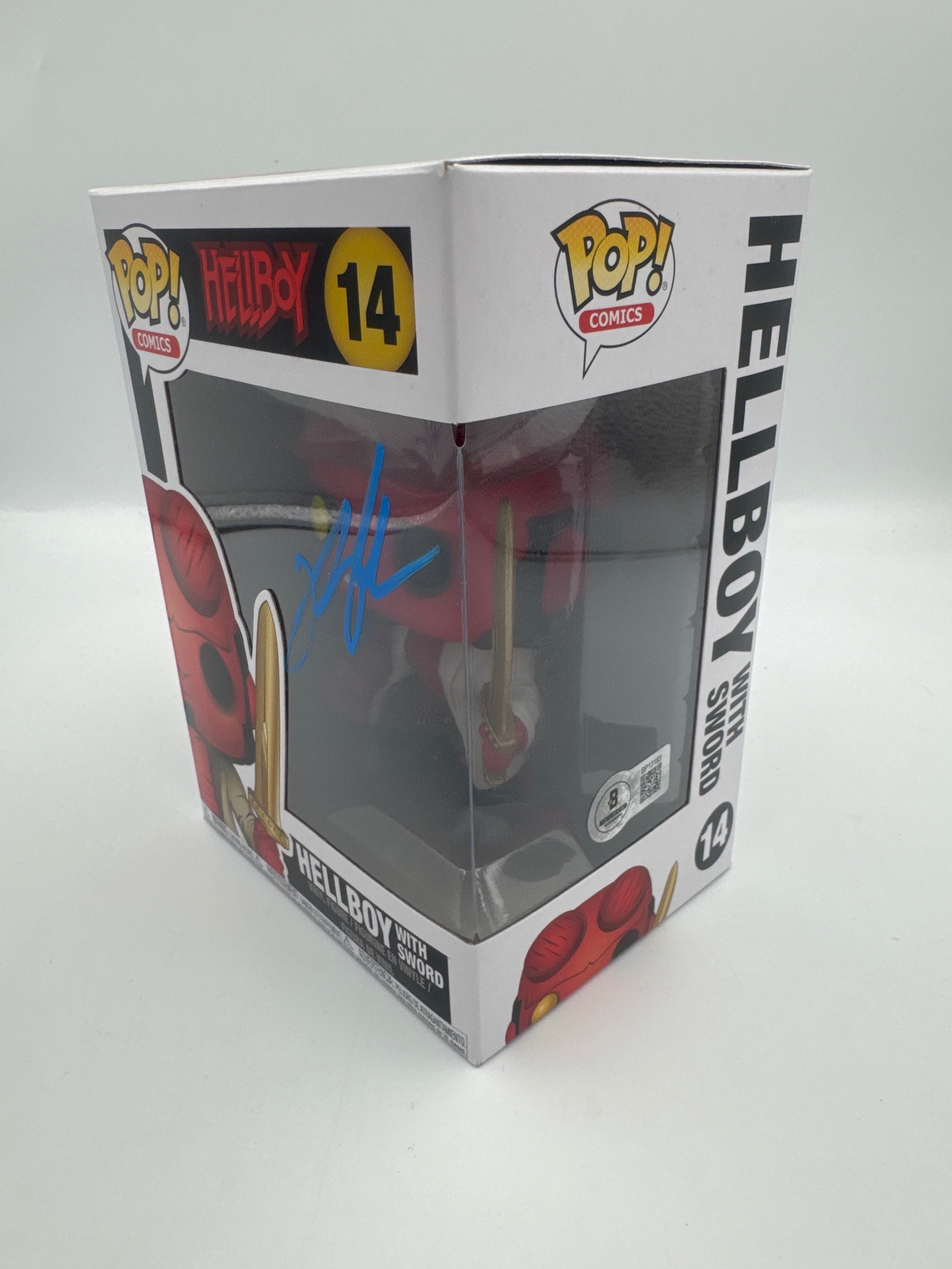 Hellboy With Sword - #14 - Funko POP! - Signed By Ron Perlman - Beckett Certified