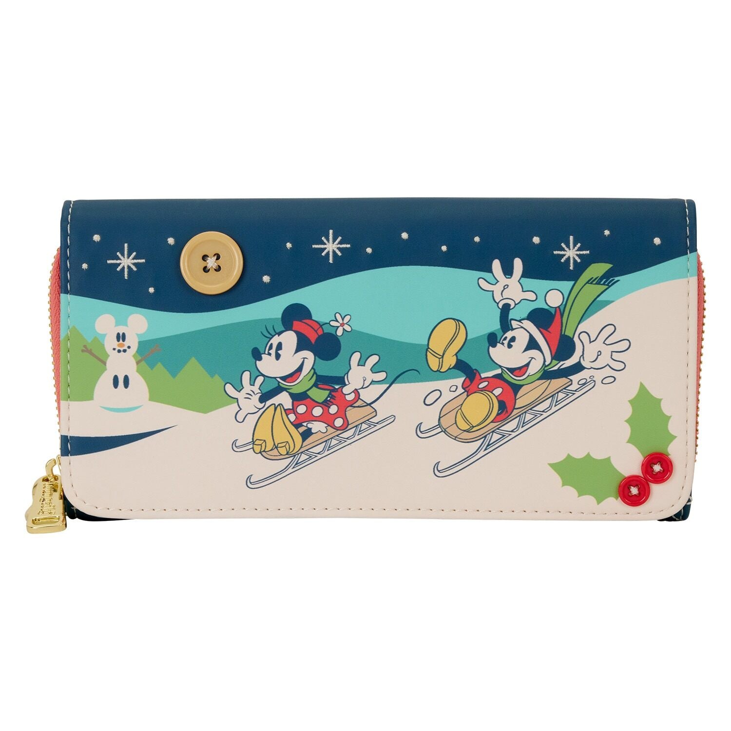 Disney Mickey and Minnie Holiday Flap Wallet – Loungefly