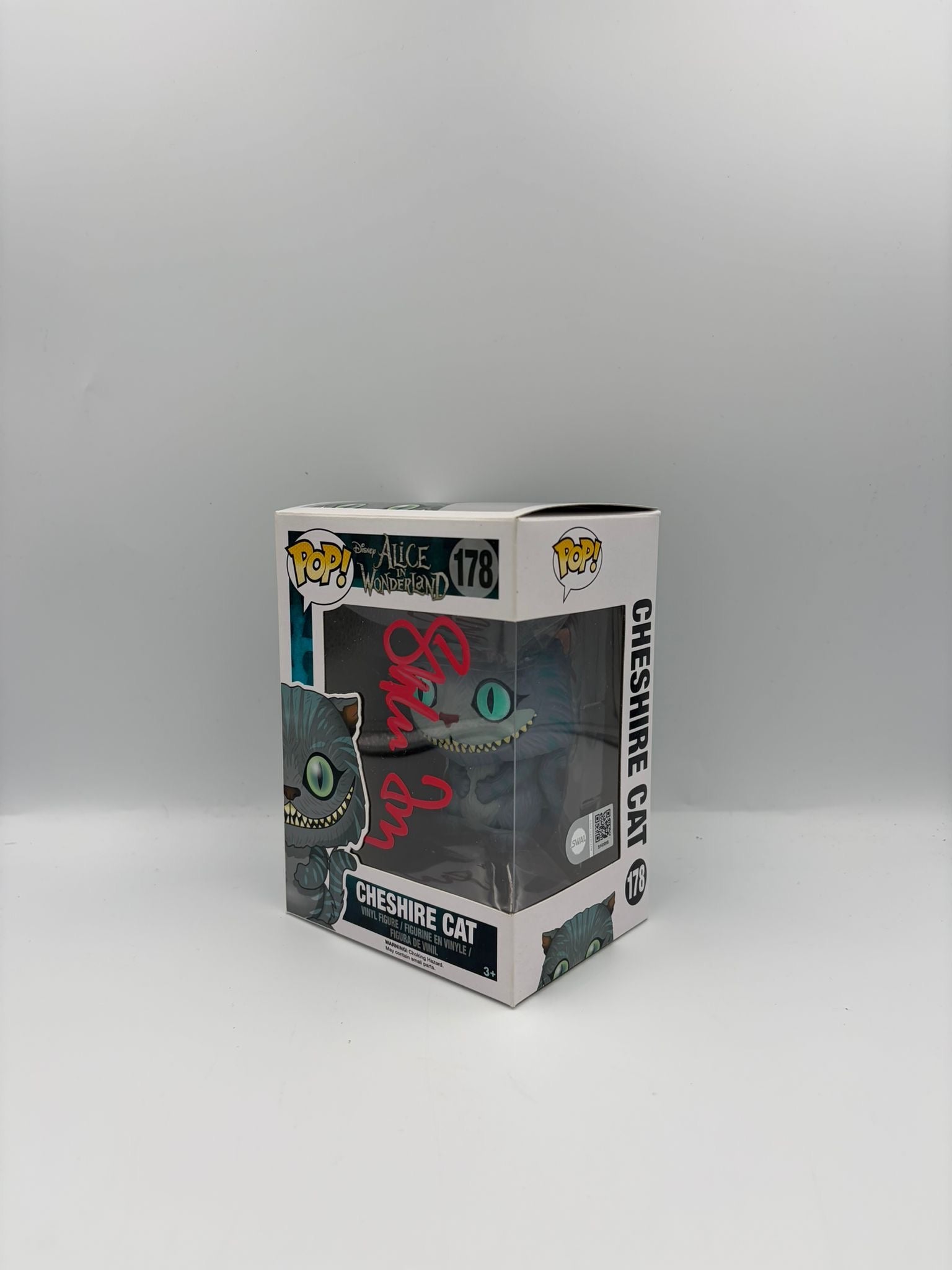 Cheshire Cat - #178 - Disney Alice In Wonderland - Signed By Stephen Fry - SWAU Certified Funko Pop!