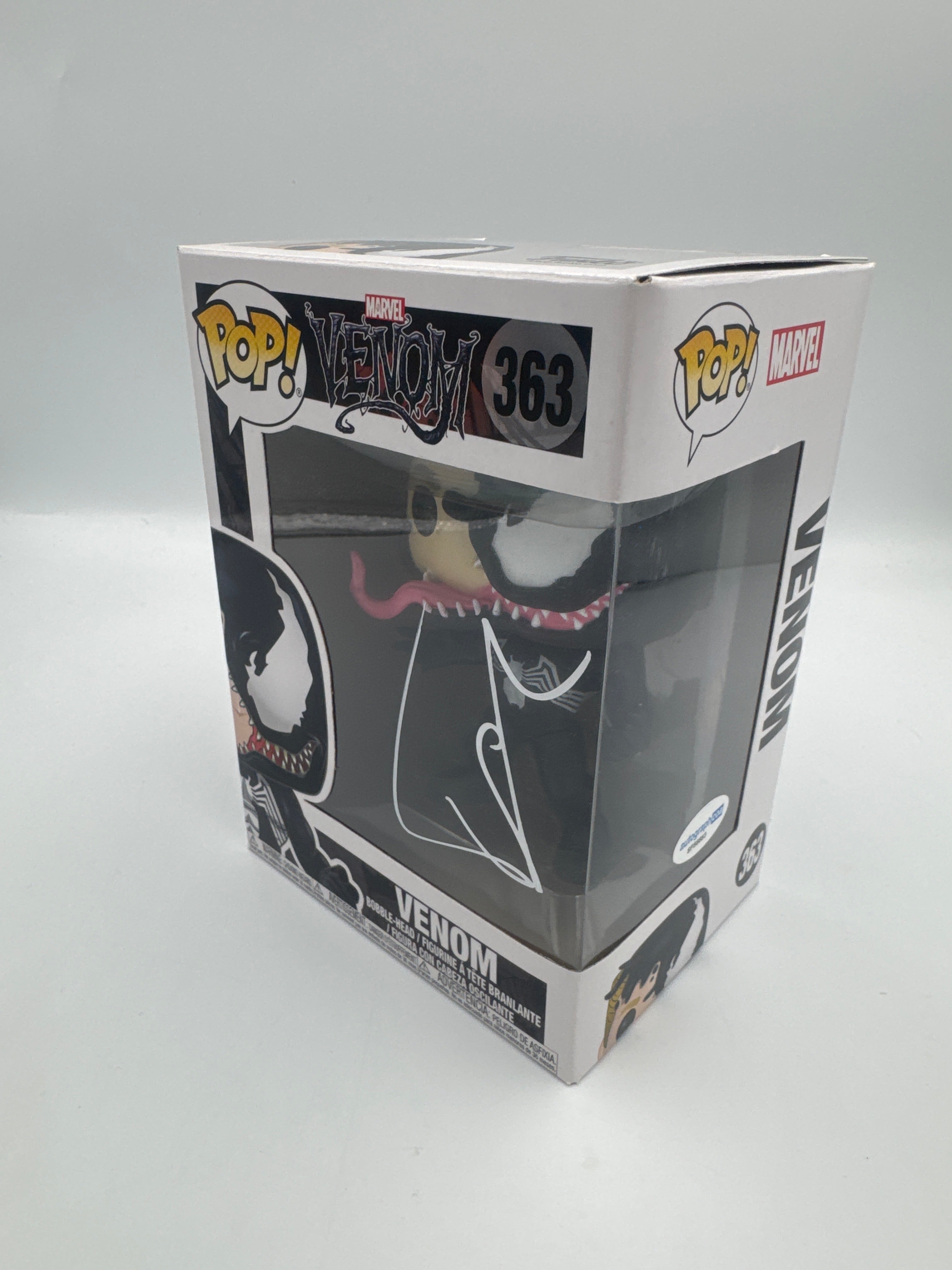 Venom - #363 - Funko Pop! - Marvel - Venom - Signed By Topher Grace - Certified By Autographcoa