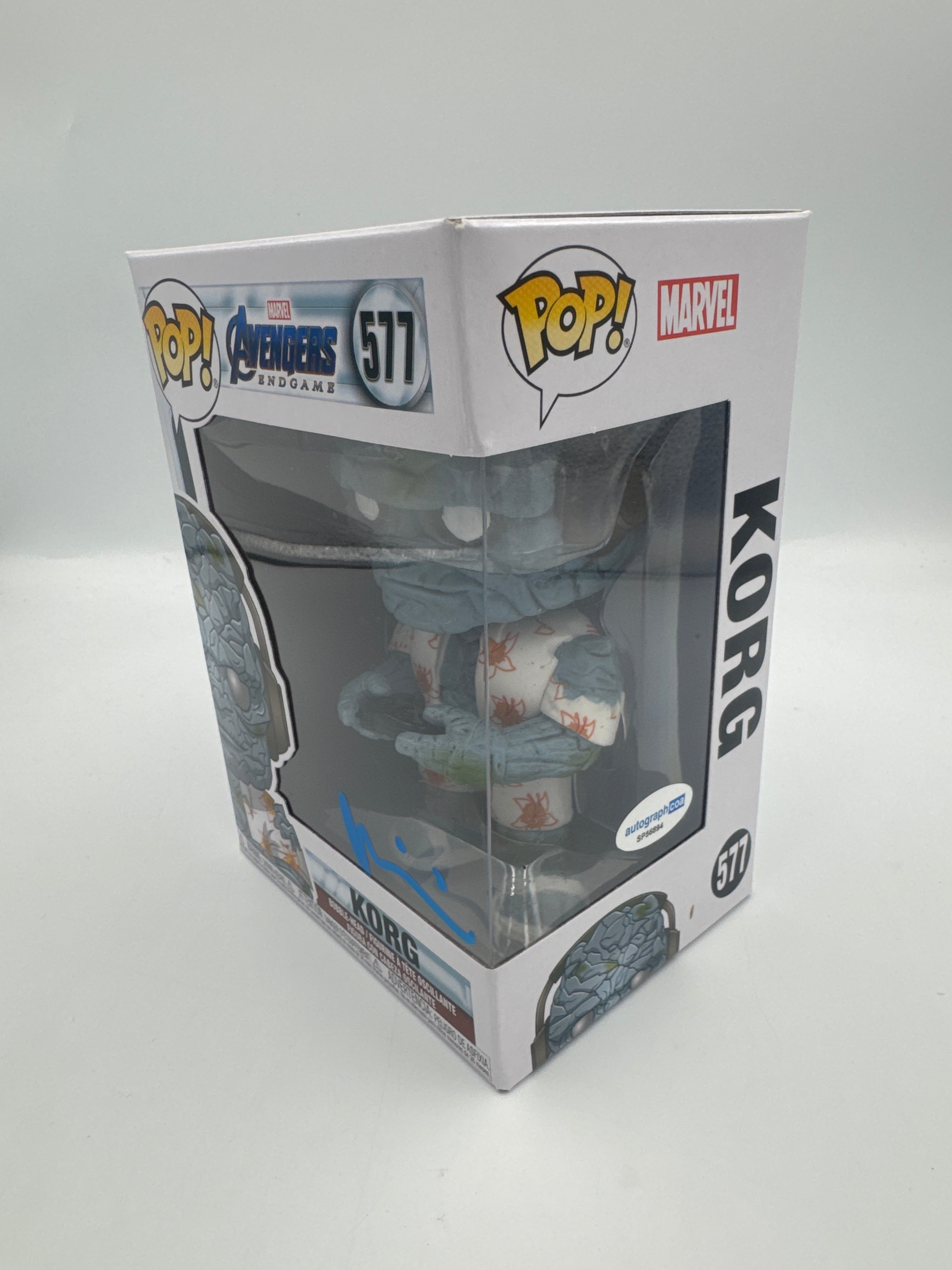 Korg - #577 - Funko Pop! - Avengers Endgame - Signed By Taika Waitati - Autographcoa Certified