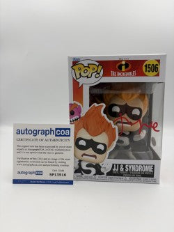 JJ & Syndrome - #1506 - Funko Pop! - The Incredibles - Signed By Jason Lee - Autographcoa Certified Funko Pop!