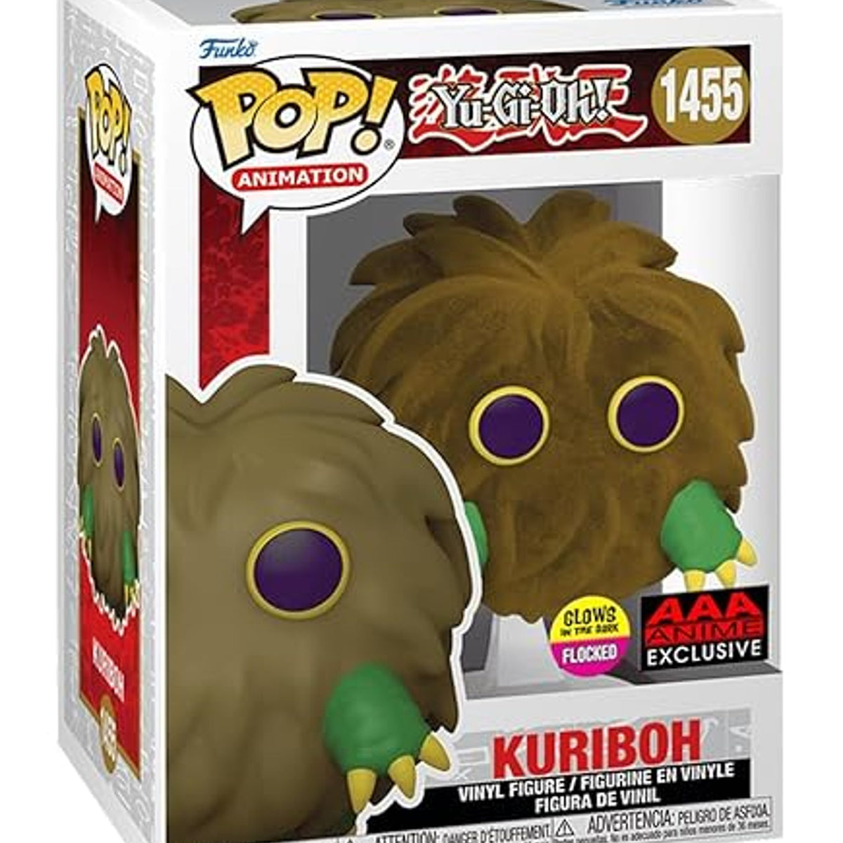 Funko Yu Gi Oh Kuriboh Flocked - #1455 - Funko Pop! 9 Cm Glow In The Dark Multicolor