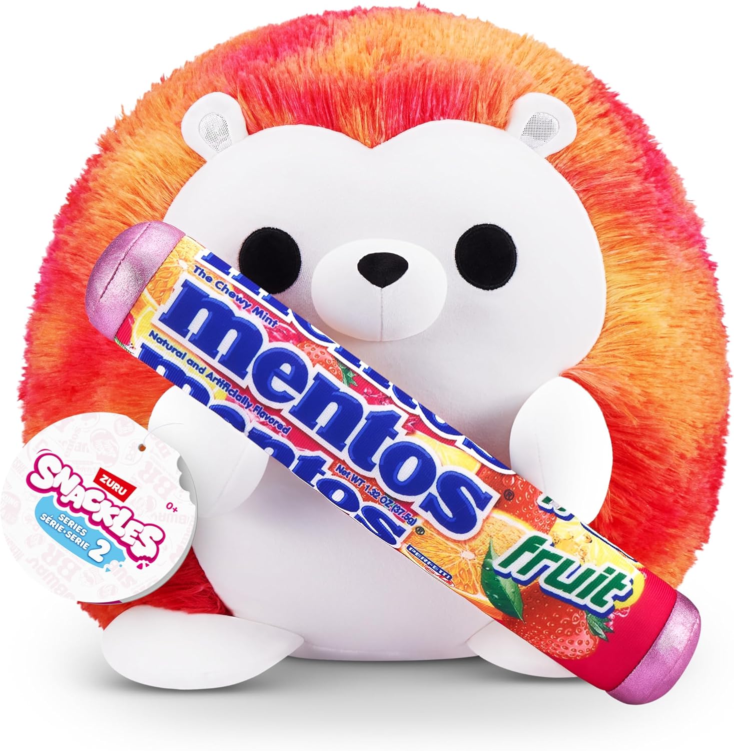 Snackles 14in Plush - Hedgehog & Mentos (Fruit)