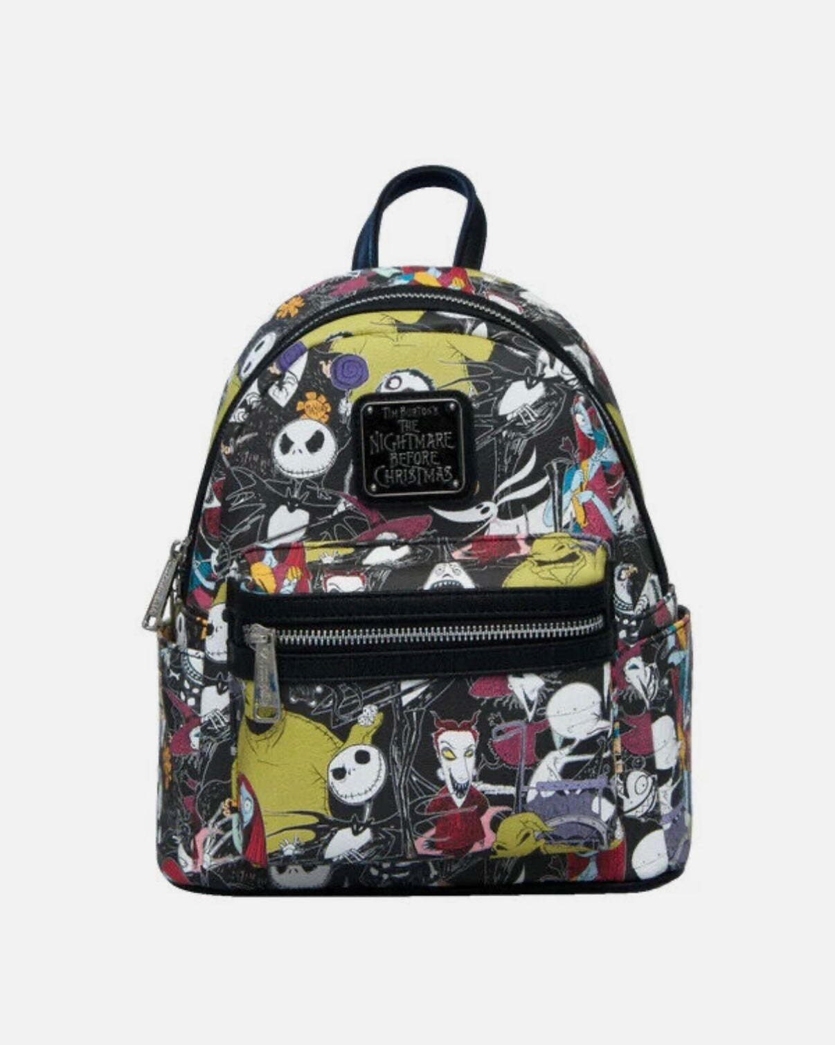 Nightmare Before Christmas AOP Faux Leather Mini Backpack - Loungefly