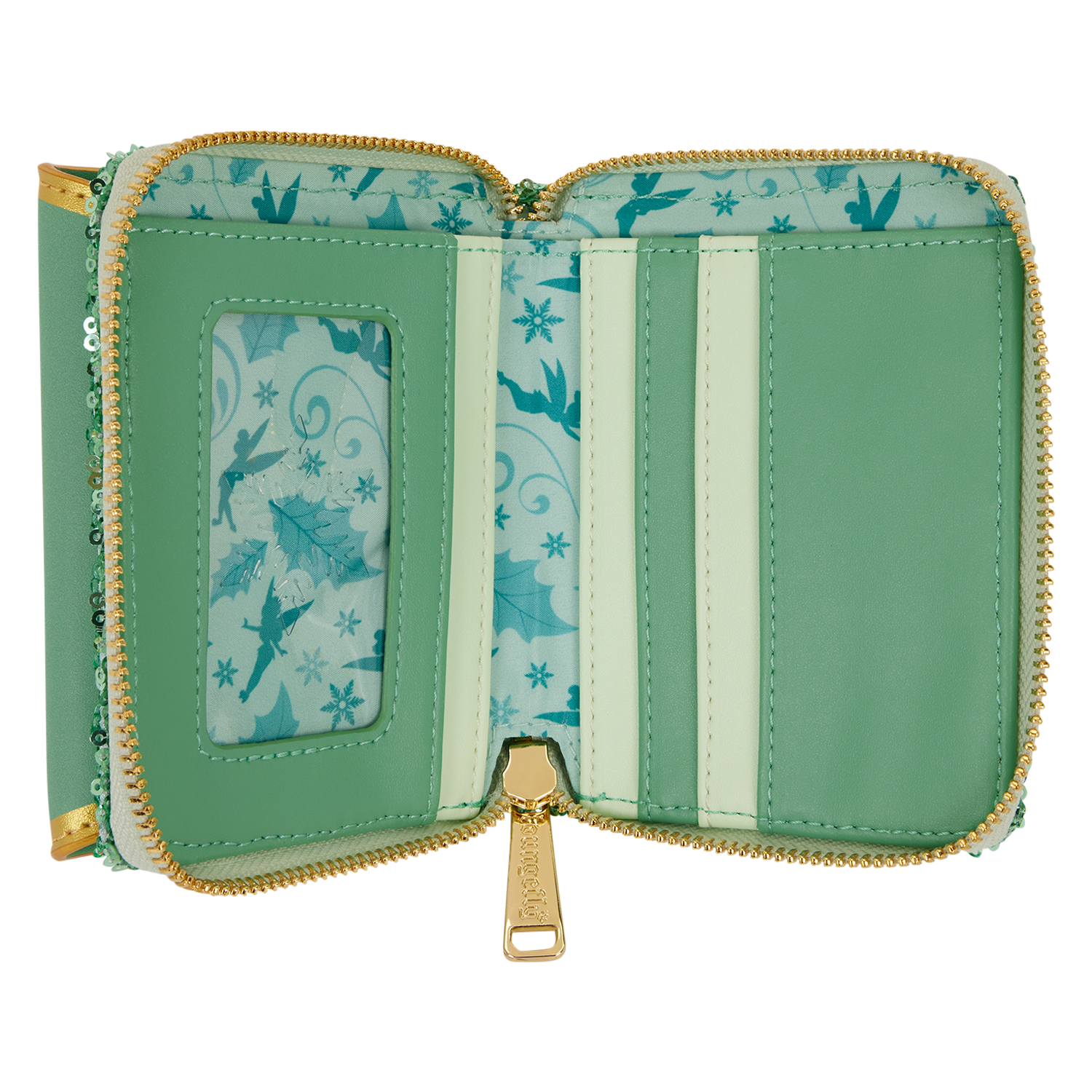 Tinker Bell Holiday Sequin Tri-Fold Wallet – Loungefly