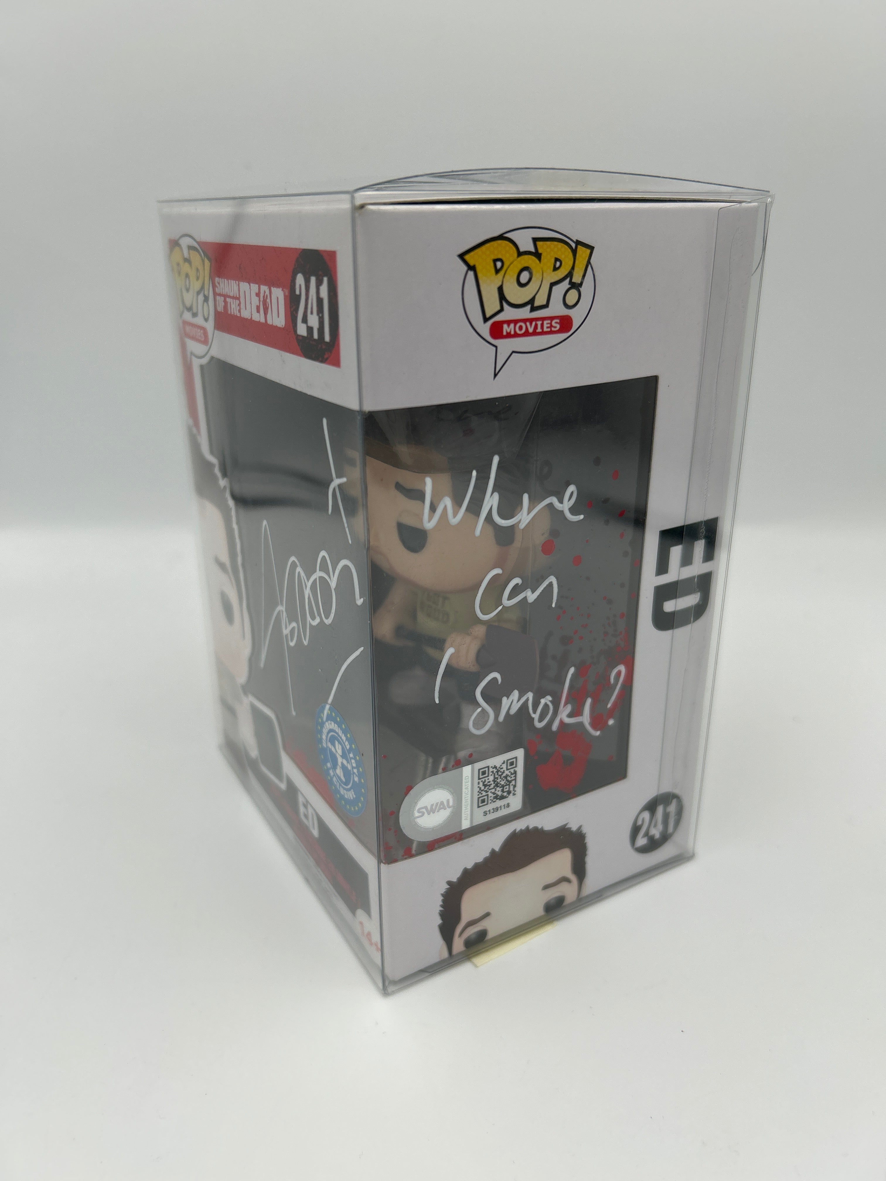 Ed With Shovel - #241 - Funko Pop! - Movies - Sean of the Dead - Signed By nick Frost - Certified Pop!