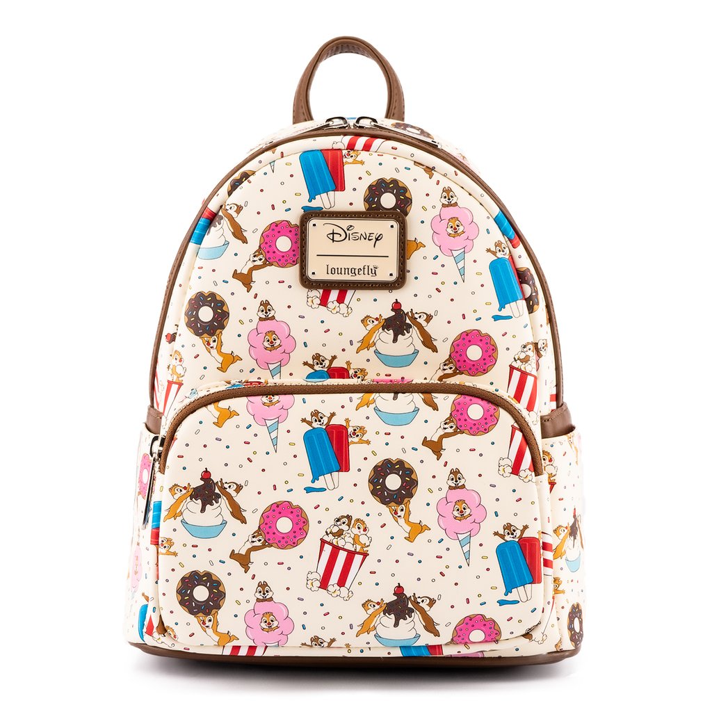 Chip and Dale Sweet Treats AOP Mini Backpack - Loungefly