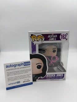 Jessica Jones - #162- Funko Pop! - Marvel - Jessica Jones - Signed By Krysten Ritter - Certified By Autographcoa