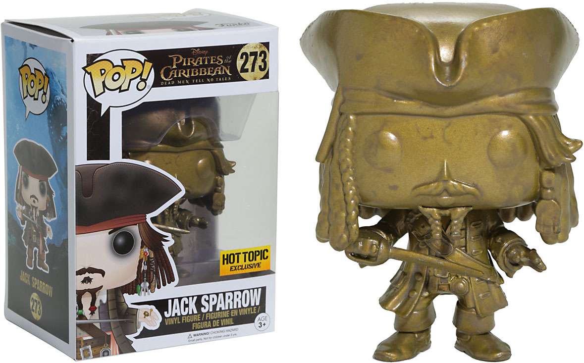 Abysse Corp Pirates Of The Caribbean Jack Sparrow (GOLD) - #273- Funko POP!