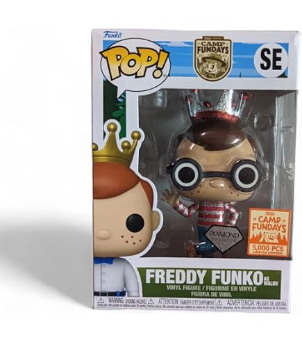 Originals Camp Fundays 2023 Freddy As Waldo Diamond Glitter Funko POP! # SE