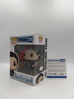 Derek Shepard - #1075 - Funko Pop! - Television - Greys Anatomy - Signed By Patrick Dempsey - Certified by Autographcoa