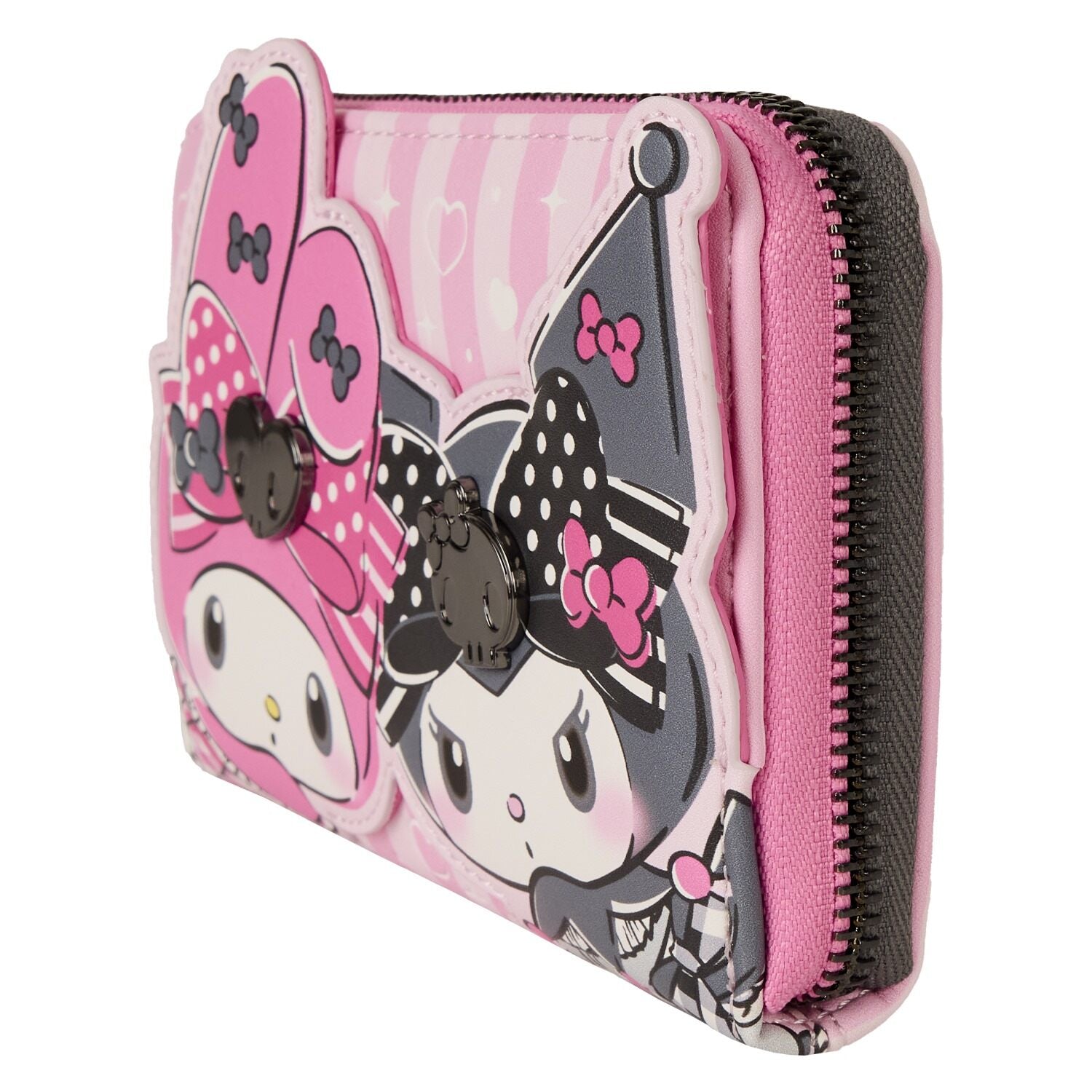 Sanrio My Melody and Kuromi Zip Around Wallet - Loungefly