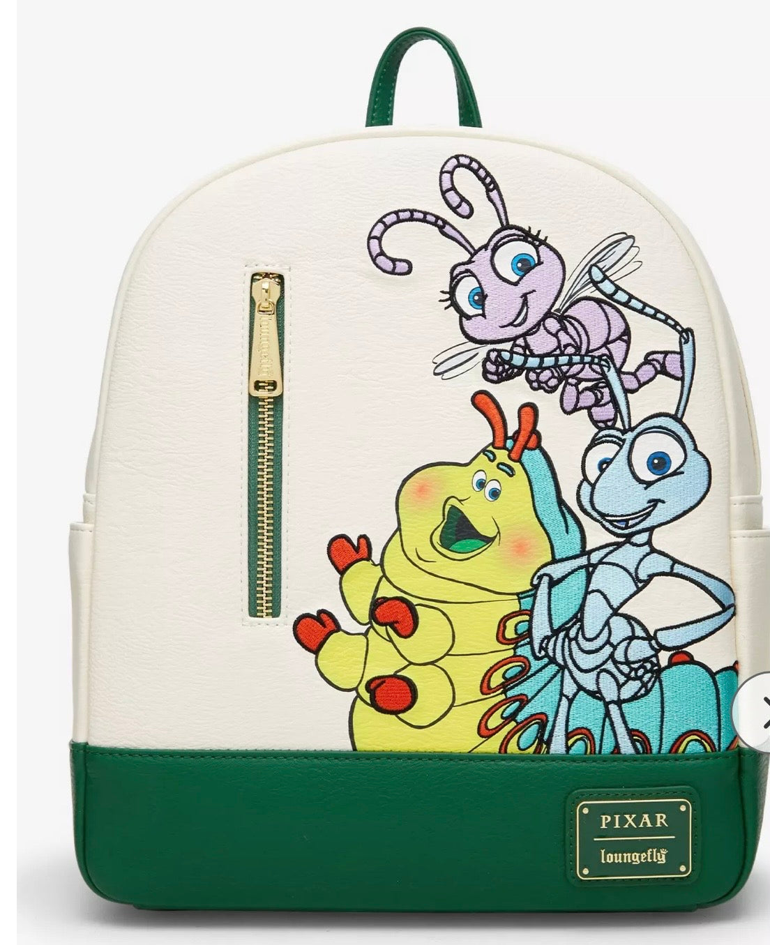 A Bug's Life Stacked Chenille Full Size Backpack - Disney - Loungefly - Full Size Backpack