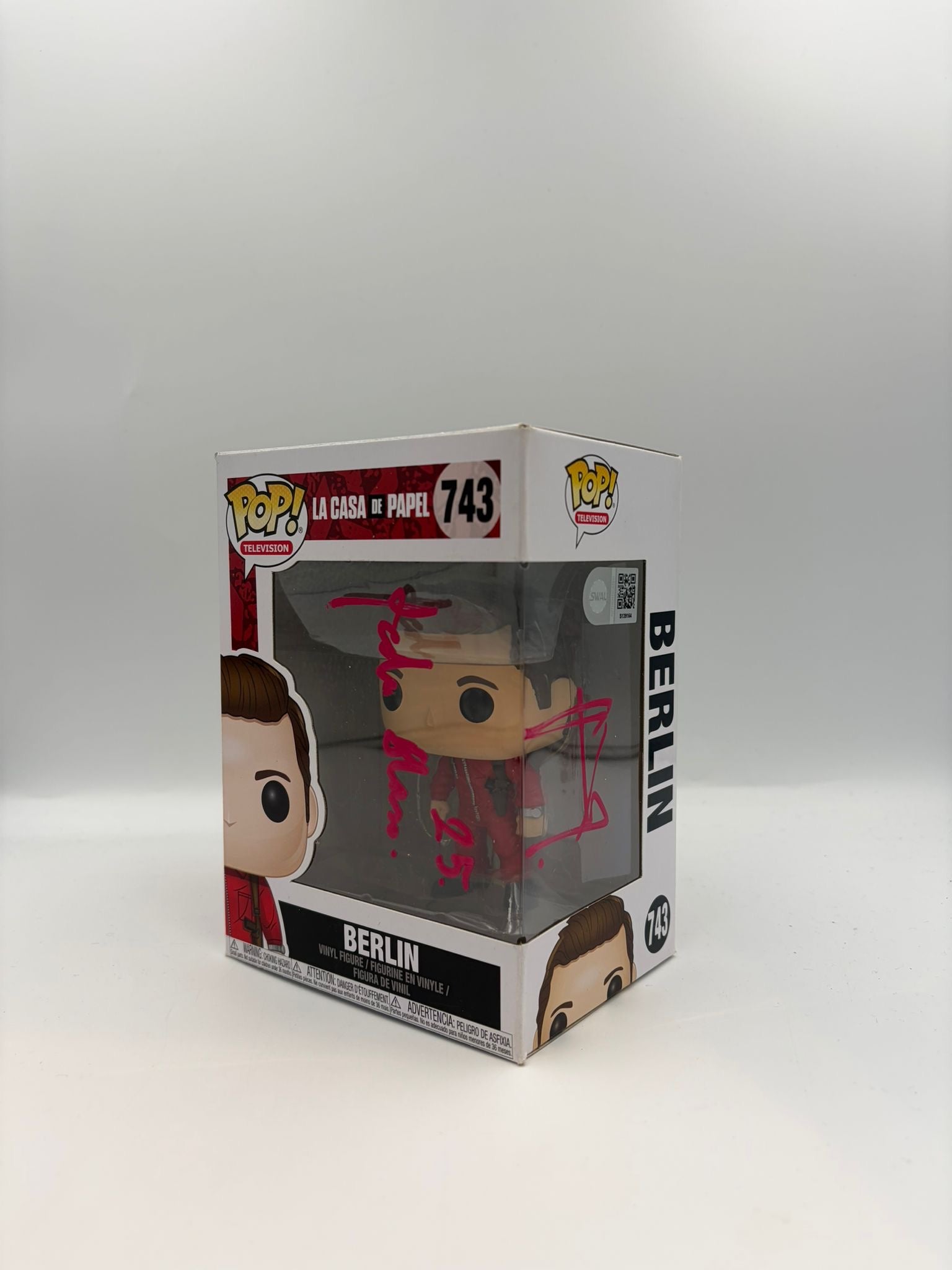 Berlin - #743 - Funko Pop! - Television - La Casa de Papel - Signed By Pedro Alonso - Certified Pop
