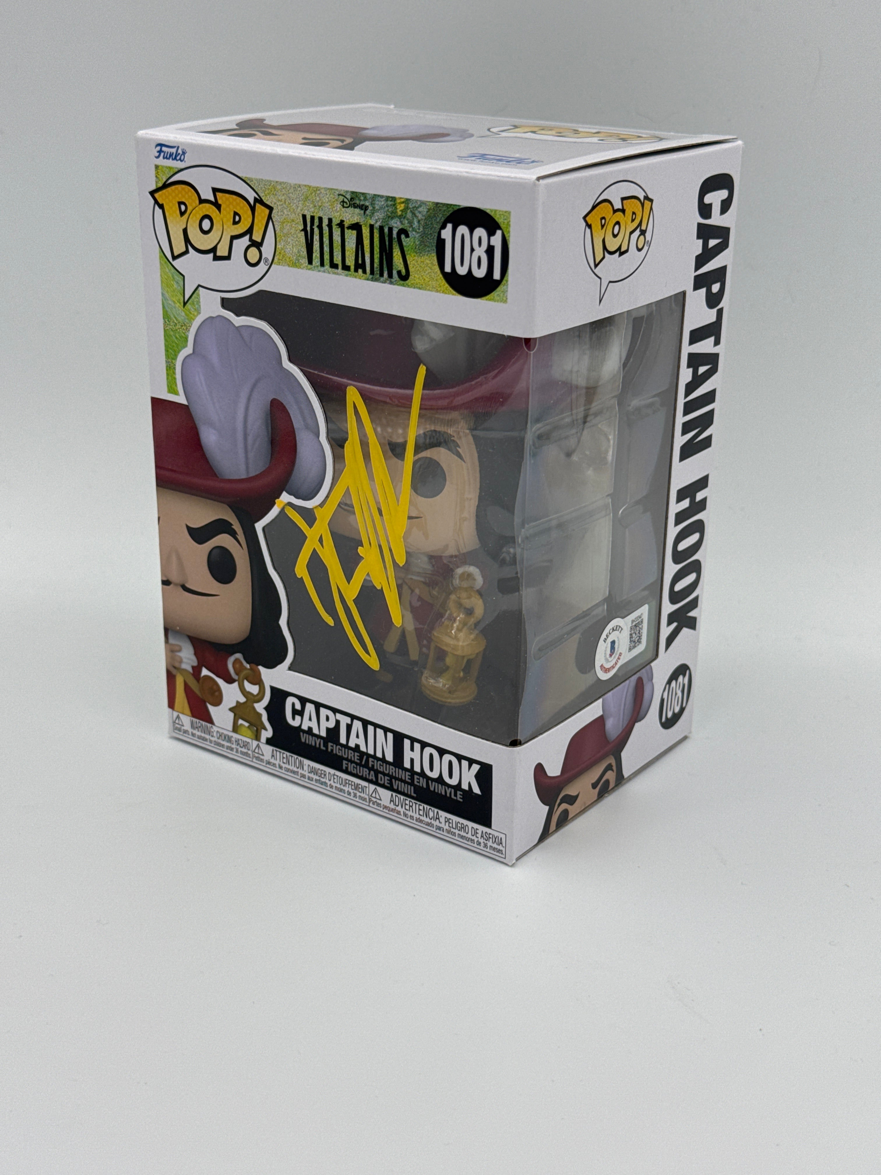 Captain Hook - #1081 - Funko Pop! - Disney Villains - Signed By Dustin Hoffman