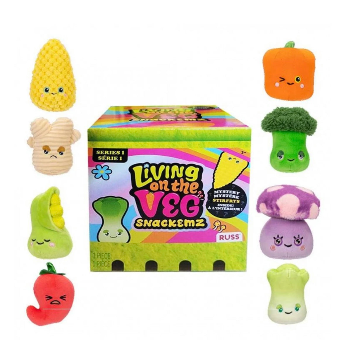 Living On The Veg - Snackemz 7.5cm Mystery Plush S2 (Assorted Designs)