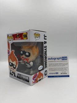 JJ & Syndrome - #1506 - Funko Pop! - The Incredibles - Signed By Jason Lee - Autographcoa Certified Funko Pop!