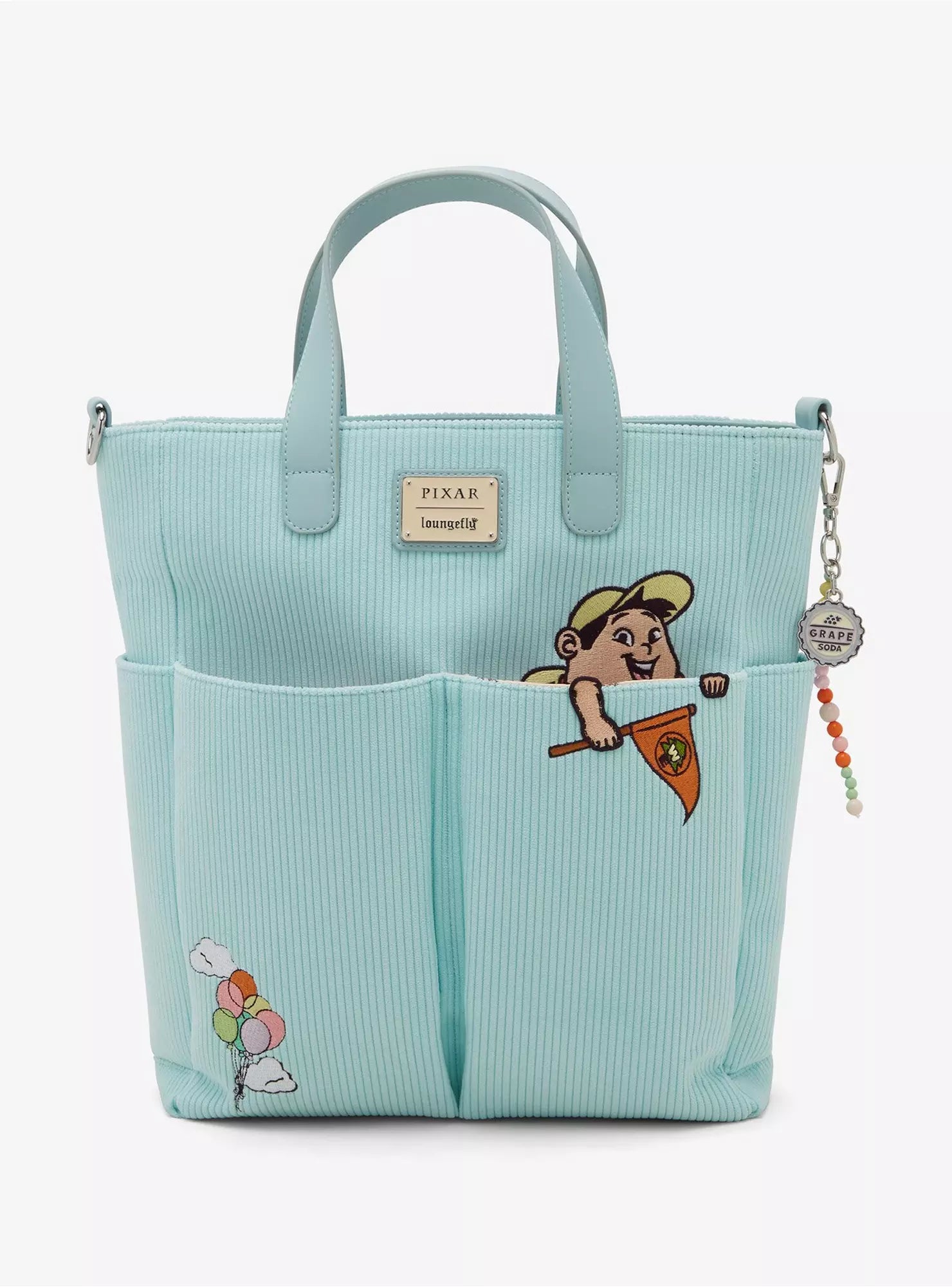 Disney Pixar Russell Up Corduroy Tote - Loungefly