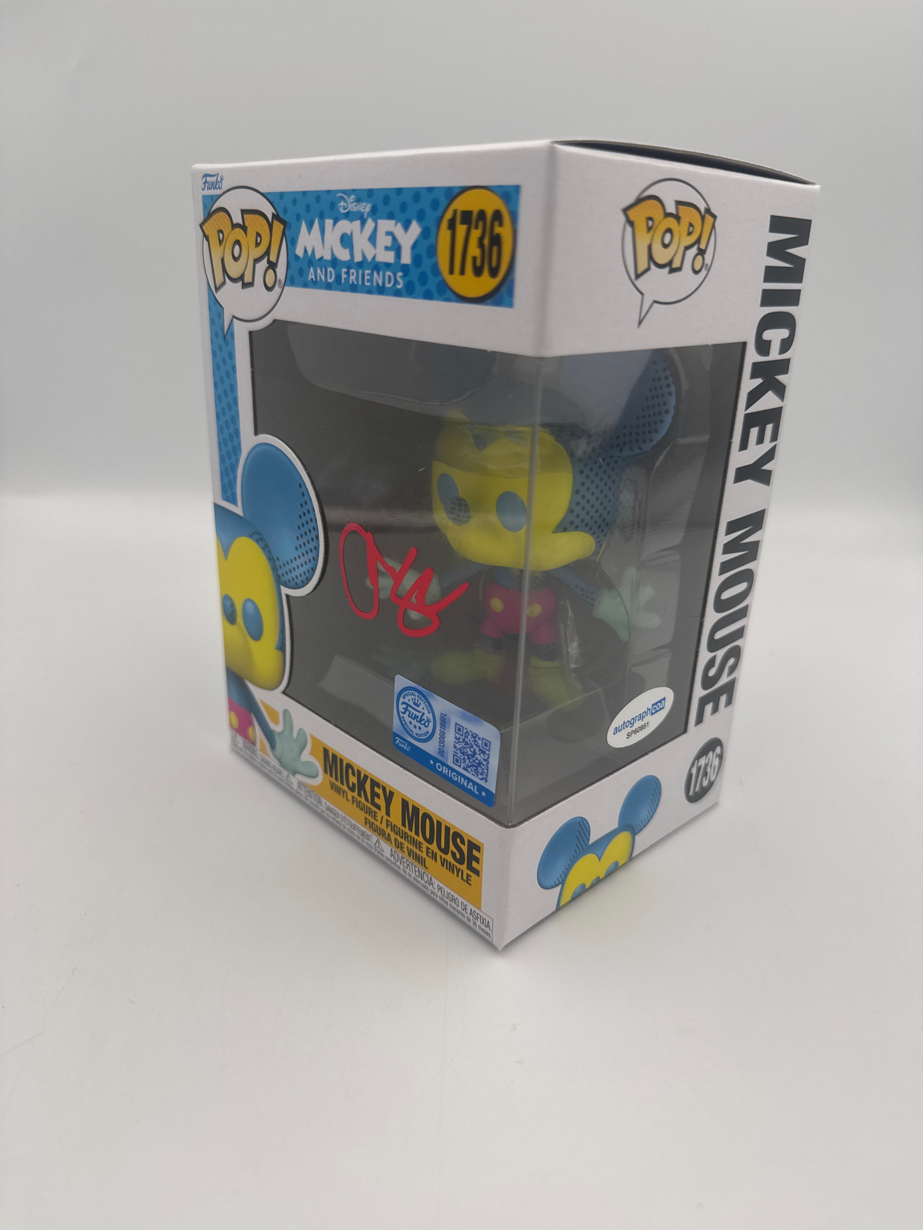 Mickey Mouse - #1736 - Funko Pop! - Disney - Mickey Mouse - Signed By Jared Bush - Autographcoa Certified
