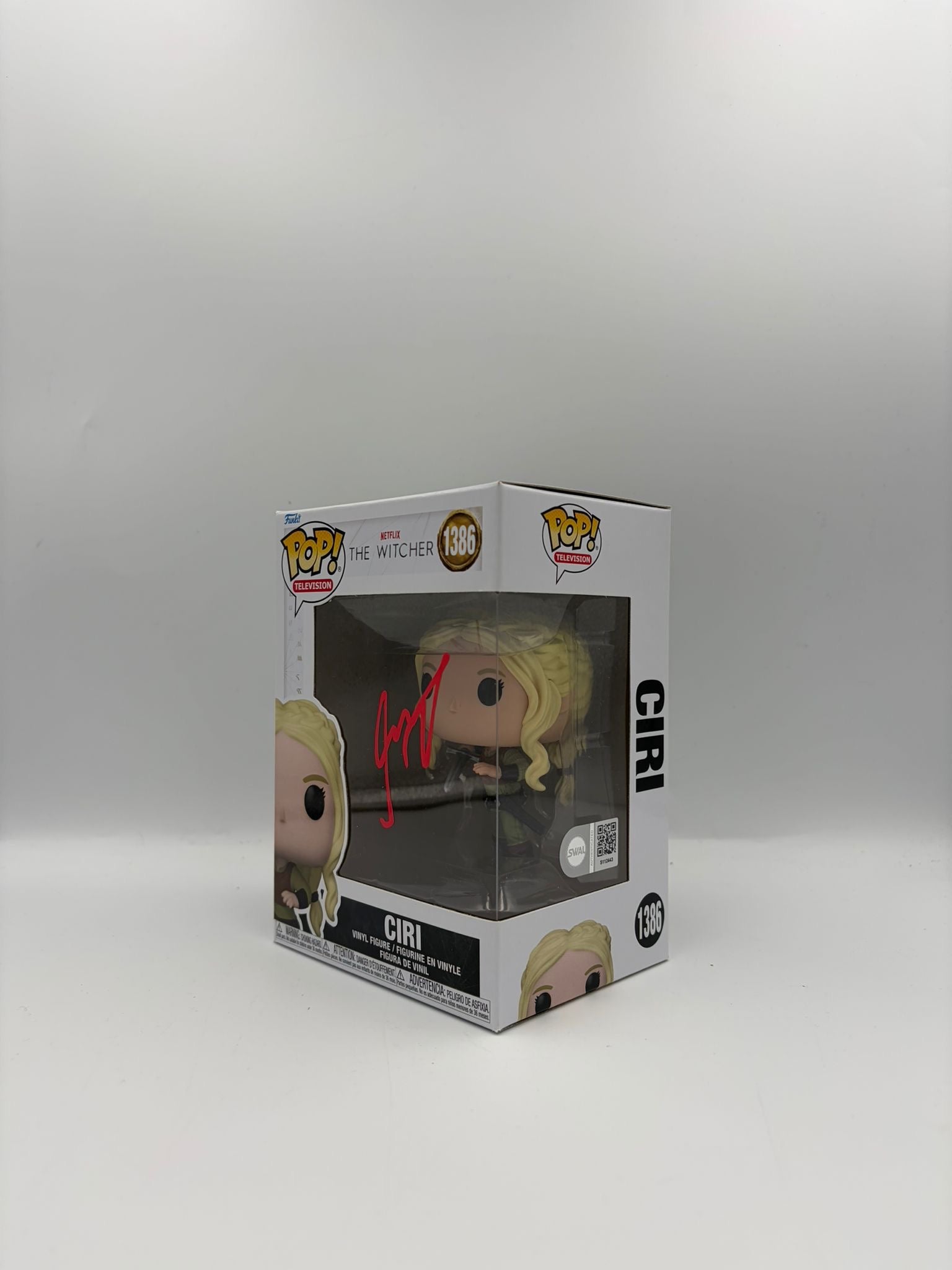 Ciri - #1386 - The Witcher - Signed By Freya Allan - SWAU Certified Funko Pop!