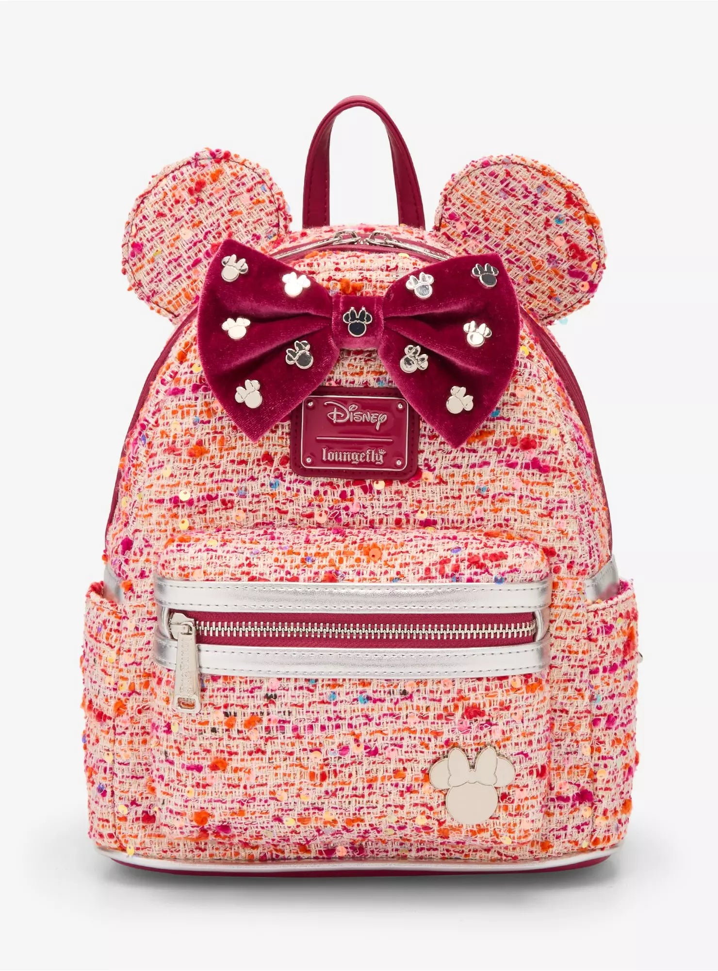 Disney Minnie Mouse Metallic Tweed Cosplay Mini Backpack - Loungefly