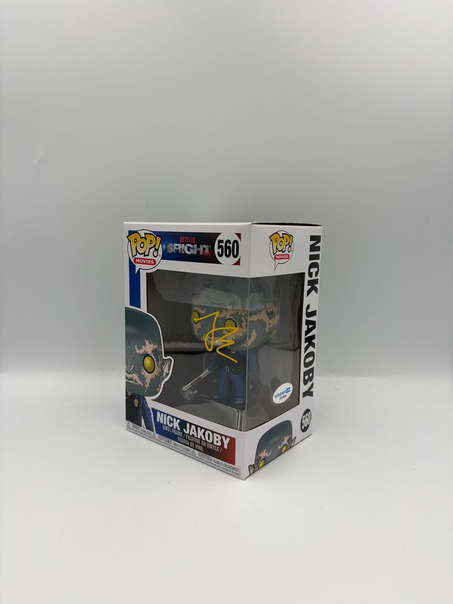 Nick Jakoby- #560 - Netflix Bright - Signed By Joel Edgerton - Autographcoa Certified Funko Pop!