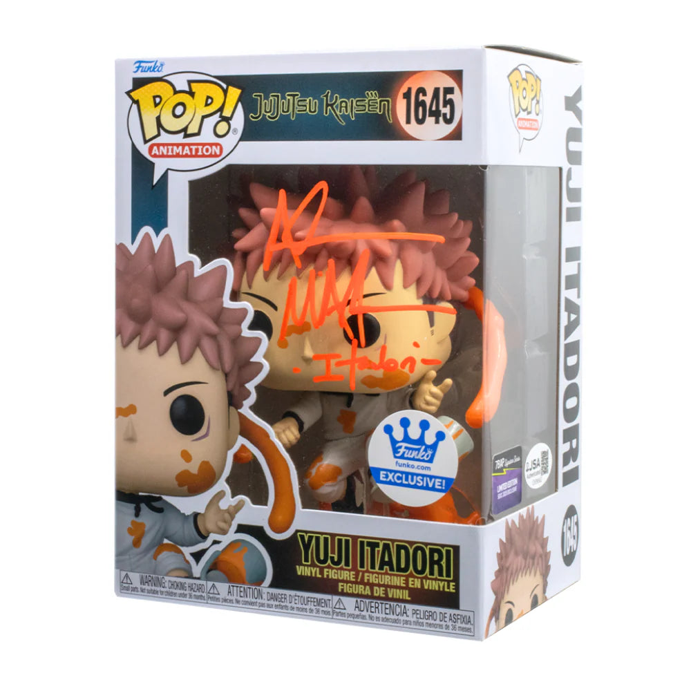 Yuji Itadori- #1645 - Jujutsu Kaisen - Signed By Adam McArthur - 7BAP Certified Funko Pop!