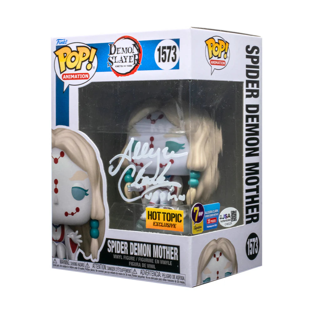 Spider Demon Mother- #1573 - Funko Pop! - Demon Slayer- Animation - Hot Topic - 7BAP - Signed By Allegra Clark -20 PCS