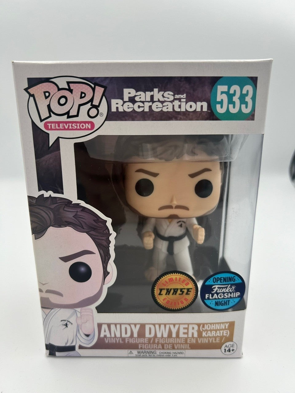 Andy Dwyer (Johnny Karate) - #533 - Funko Pop! - Television - Parks and Rec - Fugitivetoys 500pcs - Chase Exclusive