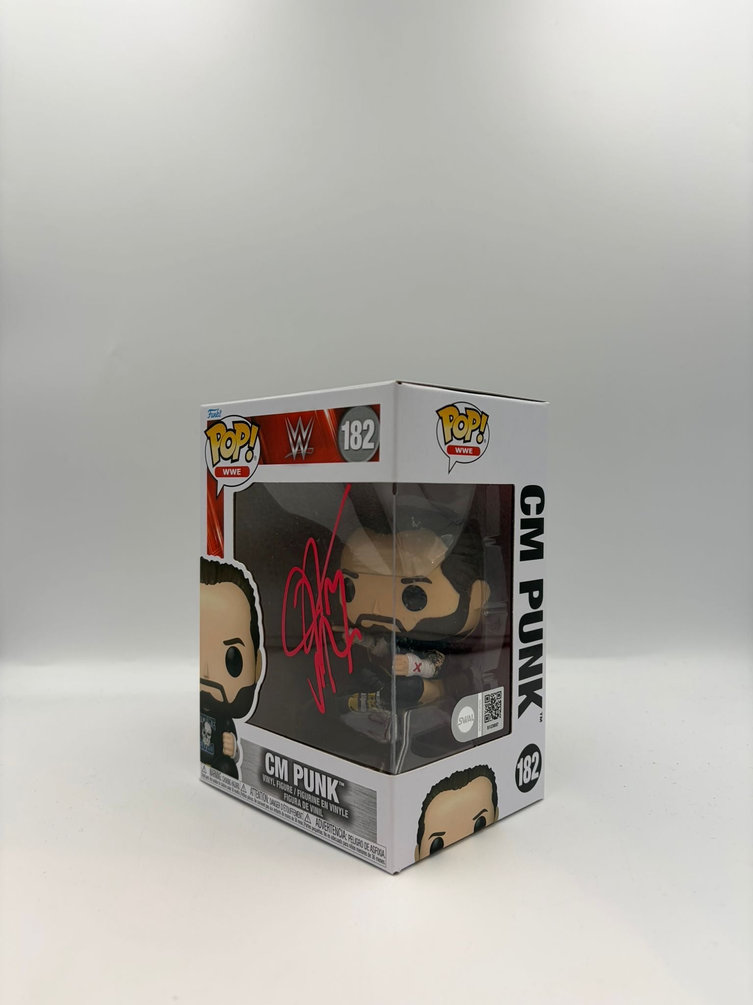 CM Punk- #182 - Funko Pop! - WWE - Signed By CM Punk