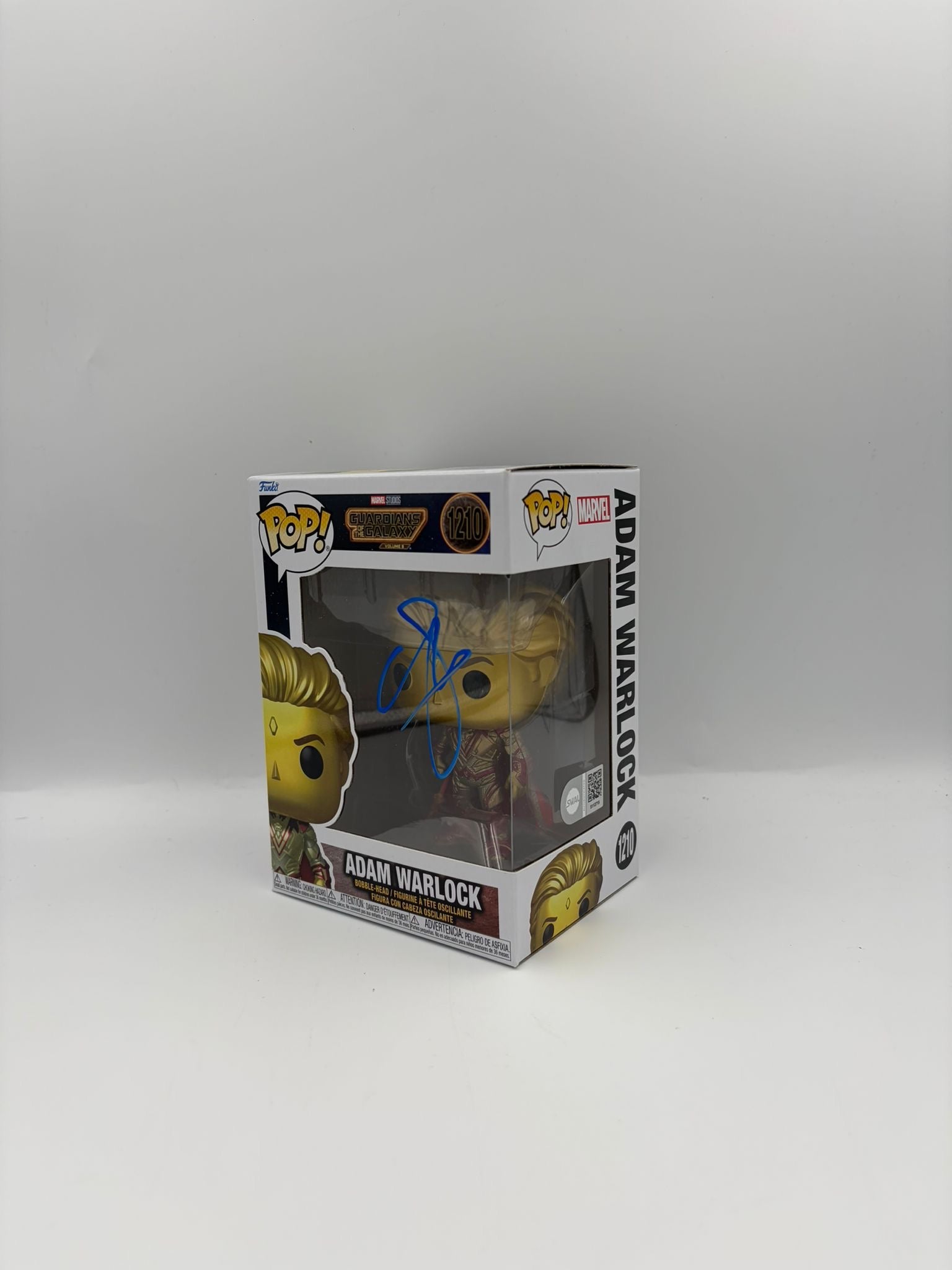 Adam Warlock - #1210- Guardians Of The Galaxy - Signed By Will Poulter - SWAU Certified Funko Pop!