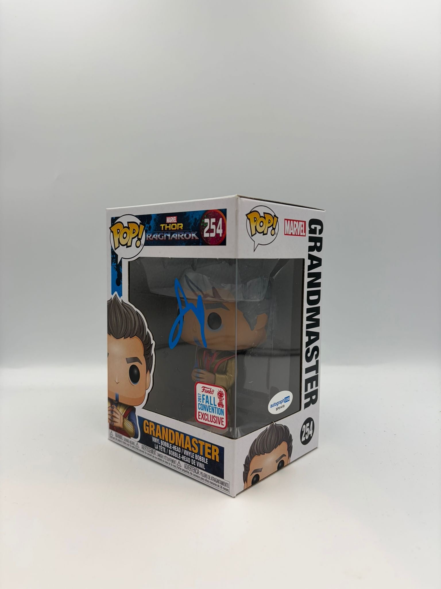 Grandmaster - #254 - Funko Pop! - Thor Ragnarok - 2017 Fall Convention Exclusive - Signed By Jeff Goldblum - Certified Pop