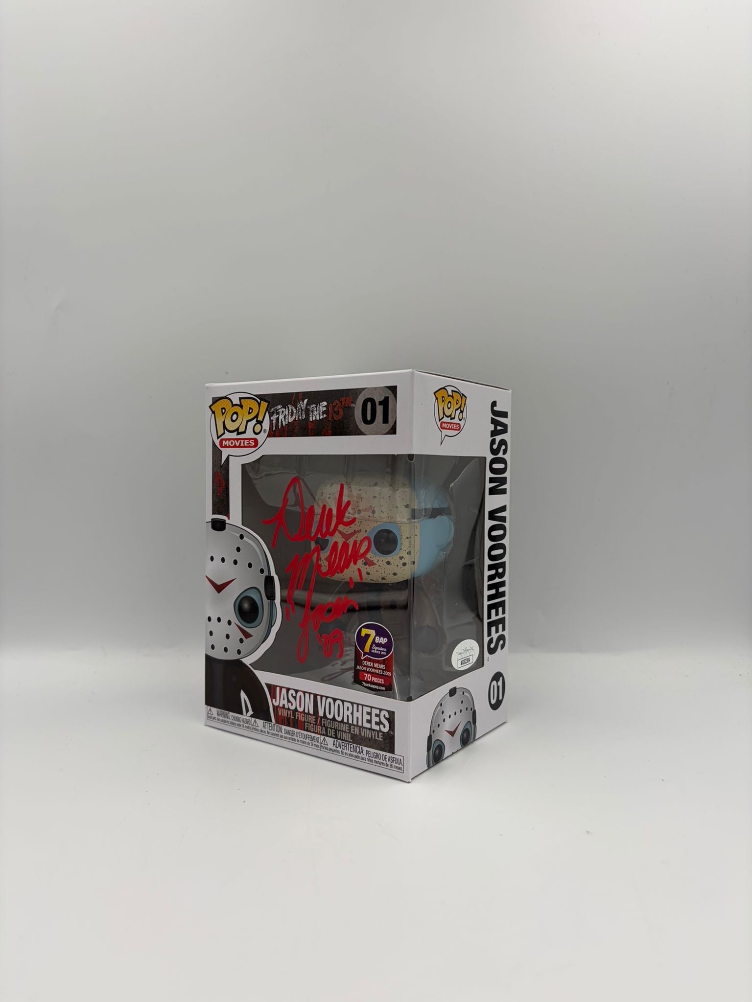Jason Vorrhees - #01 - Movies - Friday the 13th - Signed By Derek Mears - 7BAP Certified Funko Pop!