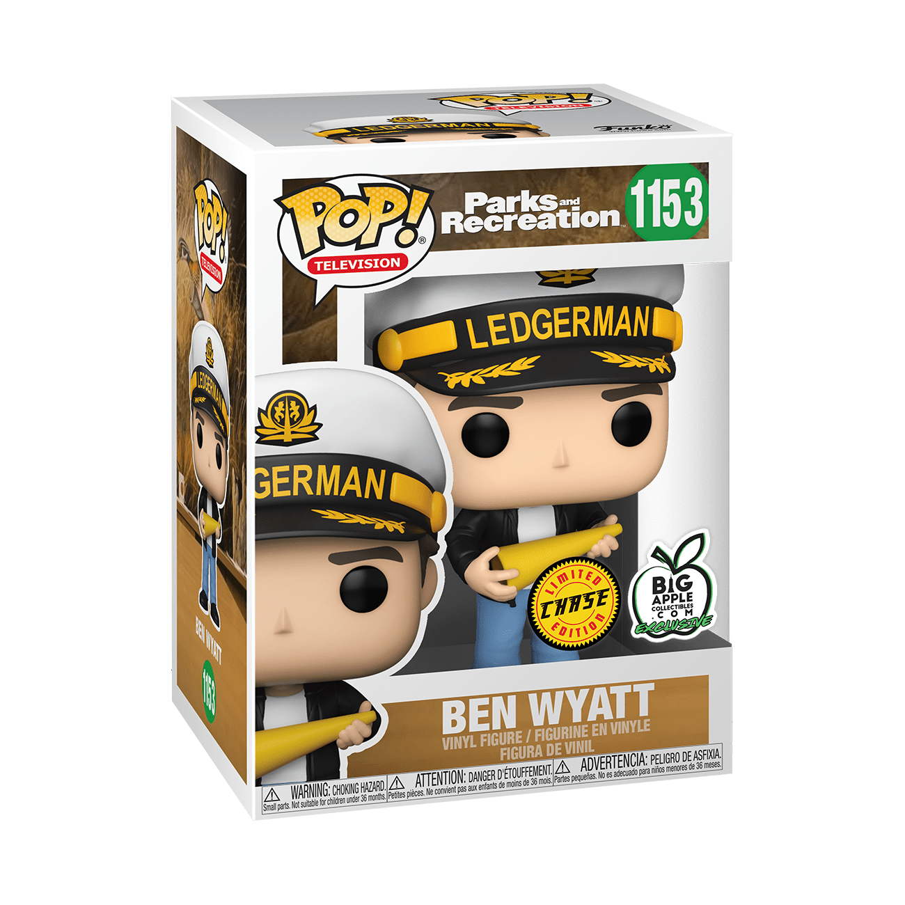 Ben Wyatt Chase Exclusive - #1153 - Funko Pop! - Parks and Rec - Chase - Big Apple Collectables.Com