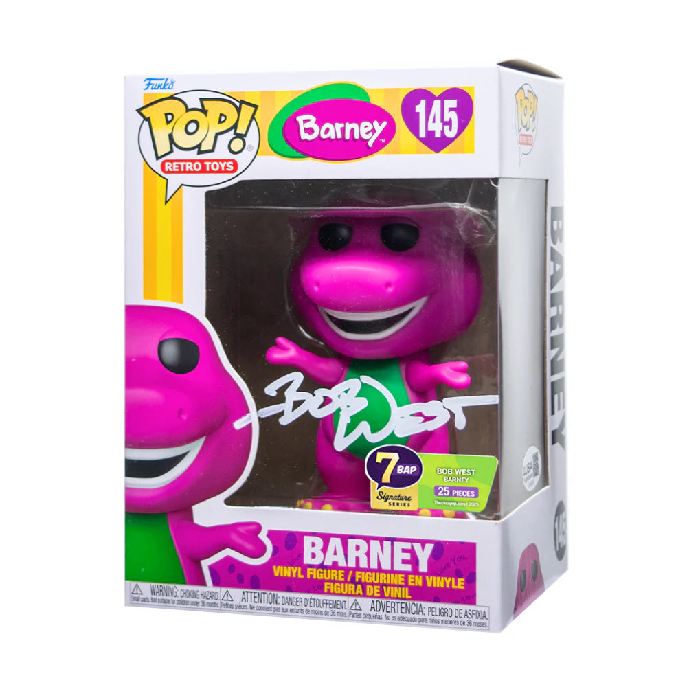Barney - #145 - Funko Pop! - TV - 7BAPS - Signed by Bob West - 25PCS