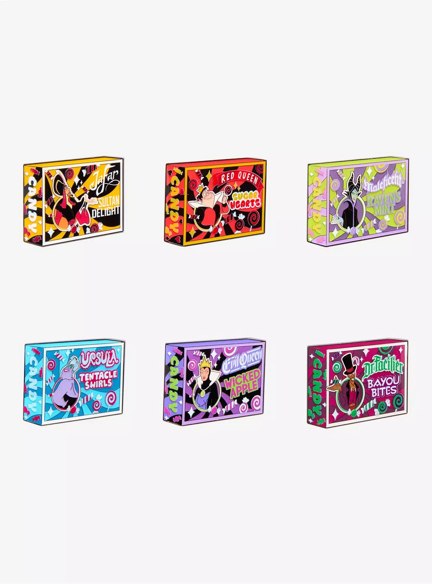 Disney Villains Candy Box Mystery Blind Box Pins - Loungefly - CMPOP Exclusive