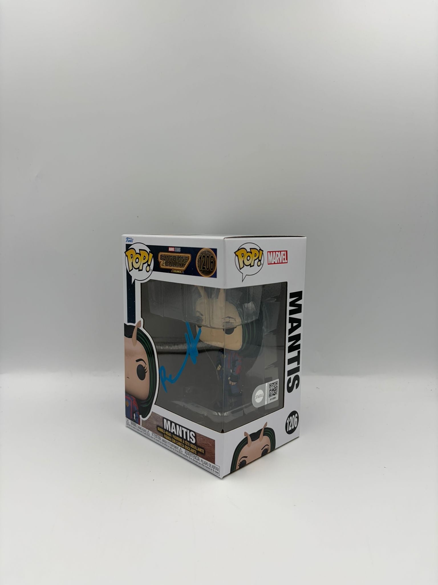 Mantis - #1206- Guardians Of The Galaxy - Signed By Pom Klementieff - SWAU Certified Funko Pop!
