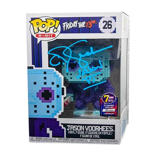 Jason Voorhees - #26 - 8 Bit - Friday the 13th - Signed By C J Graham - 7BAP Certified Funko Pop!