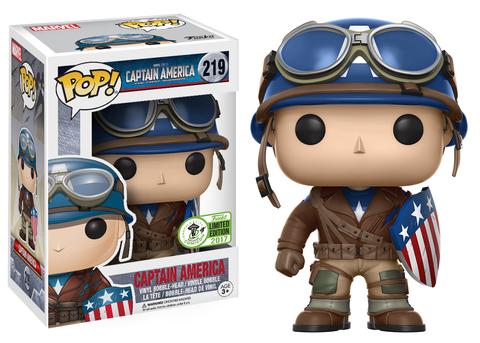 Captain America - #219 - Funko Pop! - The First Avenger - Marvel - 2017 - Con Sticker Exclusive