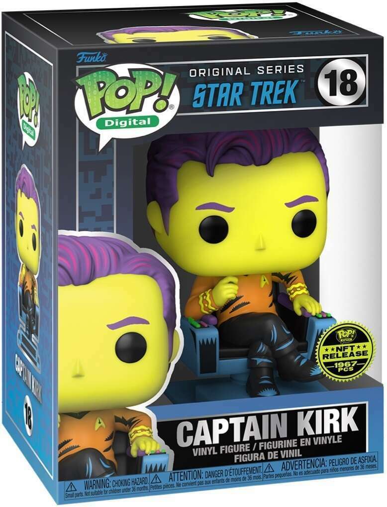 Captain Kirk - #18 - Funko Pop! - Digital - Star Trek  - Release - 1967 Pcs