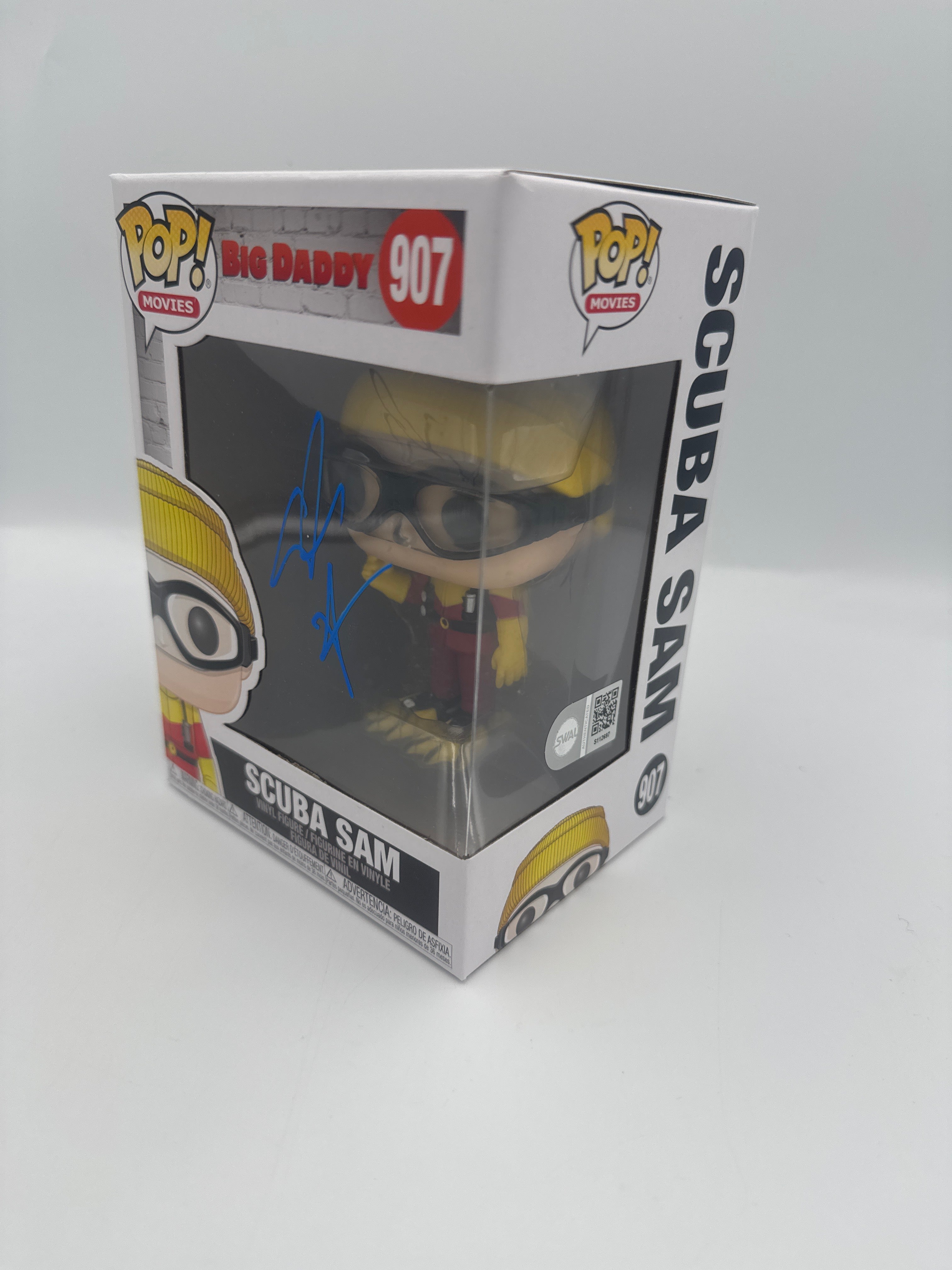 Scuba Sam - #907 - Funko Pop! - Movies - Big Daddy - Signed By Adam Sandler
